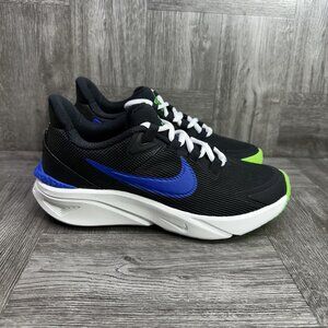 Nike Star Runner 4 Kids size 3.5Y Black Blue Volt Running Shoes DX7615-004